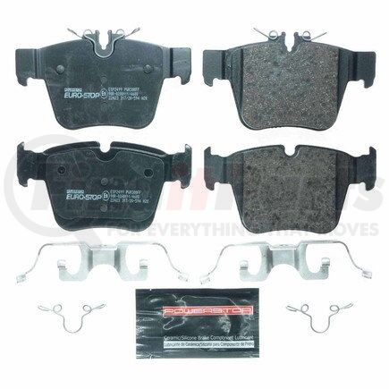 ESP2499 by POWERSTOP BRAKES - Euro-Stop® ECE-R90 Disc Brake Pad Set - with Hardware