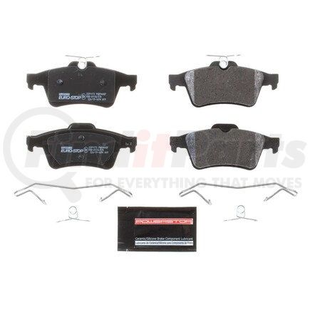 ESP1173 by POWERSTOP BRAKES - Euro-Stop® ECE-R90 Disc Brake Pad Set - with Hardware