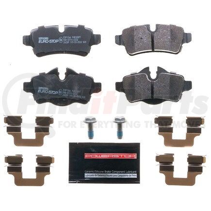 ESP1366 by POWERSTOP BRAKES - Euro-Stop® ECE-R90 Disc Brake Pad Set - with Hardware