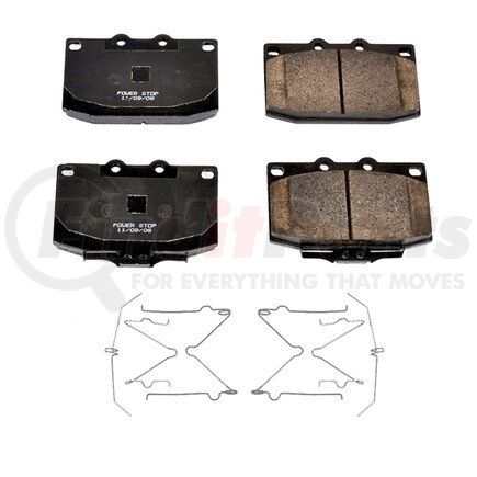 17331 by POWERSTOP BRAKES - Z17 EVOLUTION CERAMIC BRAKE PADS W/ HARDWARE