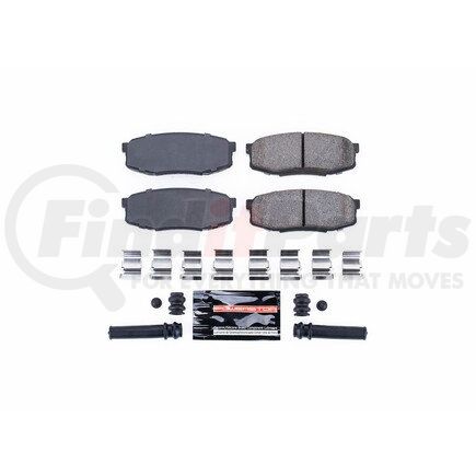 Z231304 by POWERSTOP BRAKES - Z23 EVOLUTION SPORT CARBON-FIBER BRAKE PADS W/ HARDWARE