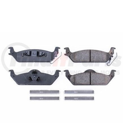 17-963 by POWERSTOP BRAKES - Z17 EVOLUTION CERAMIC BRAKE PADS W/ HARDWARE