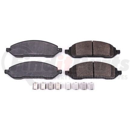 17-1022 by POWERSTOP BRAKES - Z17 EVOLUTION CERAMIC BRAKE PADS W/ HARDWARE