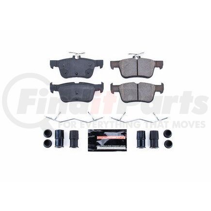 Z231665 by POWERSTOP BRAKES - Z23 EVOLUTION SPORT CARBON-FIBER BRAKE PADS W/ HARDWARE