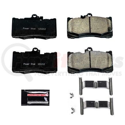 Z231586 by POWERSTOP BRAKES - Z23 EVOLUTION SPORT CARBON-FIBER BRAKE PADS W/ HARDWARE