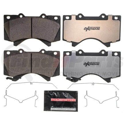 Z36-1303 by POWERSTOP BRAKES - Z36 TRUCK & TOW CARBON-FIBER CERAMIC BRAKE PADS W/ HARDWARE