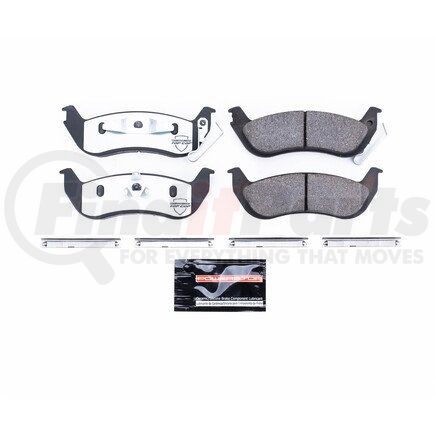 Z37-932 by POWERSTOP BRAKES - Z37 TOP COP CARBON-FIBER CERAMIC BRAKE PADS W/ HARDWARE