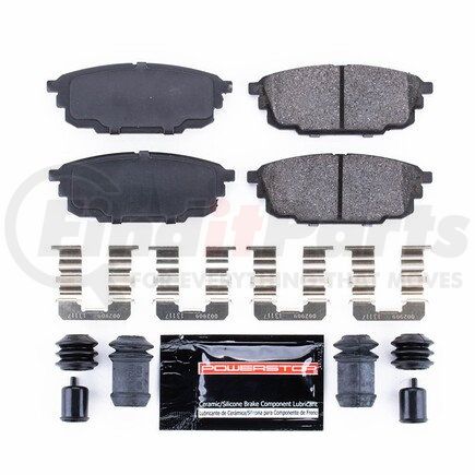 Z23892 by POWERSTOP BRAKES - Z23 EVOLUTION SPORT CARBON-FIBER BRAKE PADS W/ HARDWARE