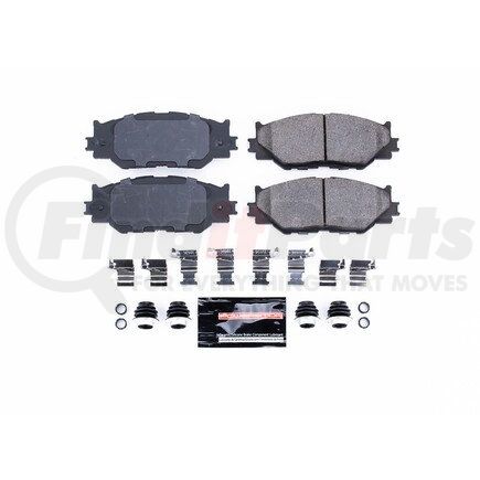 Z231178 by POWERSTOP BRAKES - Z23 EVOLUTION SPORT CARBON-FIBER BRAKE PADS W/ HARDWARE