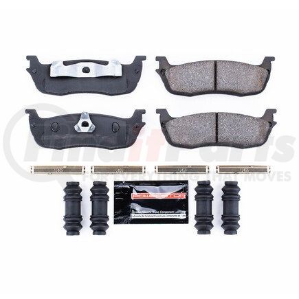 Z23711 by POWERSTOP BRAKES - Z23 EVOLUTION SPORT CARBON-FIBER BRAKE PADS W/ HARDWARE