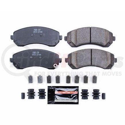 Z23844 by POWERSTOP BRAKES - Z23 EVOLUTION SPORT CARBON-FIBER BRAKE PADS W/ HARDWARE