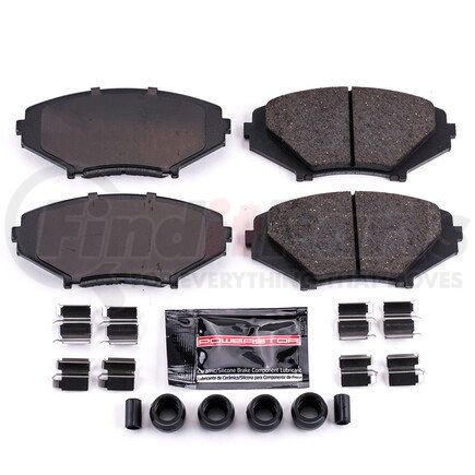 Z231009 by POWERSTOP BRAKES - Z23 EVOLUTION SPORT CARBON-FIBER BRAKE PADS W/ HARDWARE