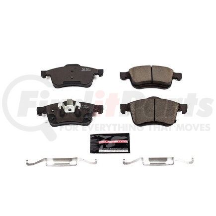 Z231721 by POWERSTOP BRAKES - Z23 EVOLUTION SPORT CARBON-FIBER BRAKE PADS W/ HARDWARE