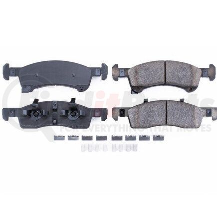 17-934 by POWERSTOP BRAKES - Z17 EVOLUTION CERAMIC BRAKE PADS W/ HARDWARE