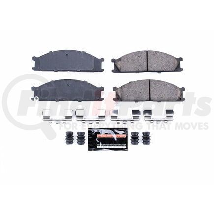 Z23333 by POWERSTOP BRAKES - Z23 EVOLUTION SPORT CARBON-FIBER BRAKE PADS W/ HARDWARE