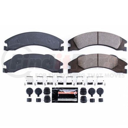 Z231329 by POWERSTOP BRAKES - Z23 EVOLUTION SPORT CARBON-FIBER BRAKE PADS W/ HARDWARE