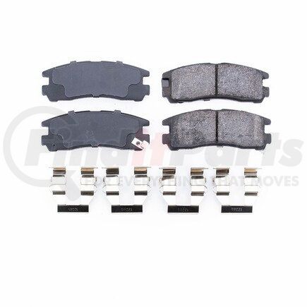 17-383 by POWERSTOP BRAKES - Z17 EVOLUTION CERAMIC BRAKE PADS W/ HARDWARE