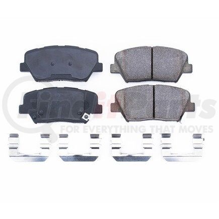 17-1432 by POWERSTOP BRAKES - Z17 EVOLUTION CERAMIC BRAKE PADS W/ HARDWARE