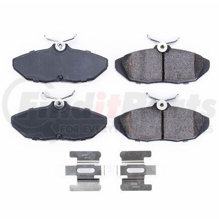 17-599 by POWERSTOP BRAKES - Z17 EVOLUTION CERAMIC BRAKE PADS W/ HARDWARE