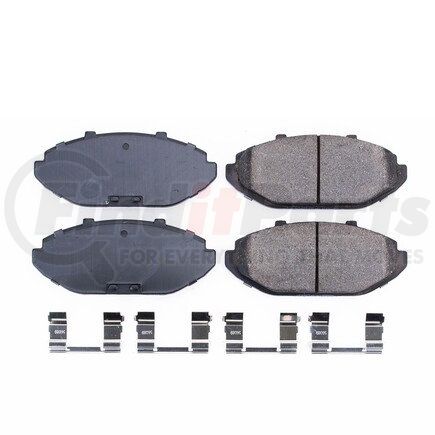 17-748 by POWERSTOP BRAKES - Z17 EVOLUTION CERAMIC BRAKE PADS W/ HARDWARE