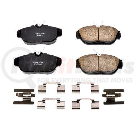 17-542 by POWERSTOP BRAKES - Z17 EVOLUTION CERAMIC BRAKE PADS W/ HARDWARE