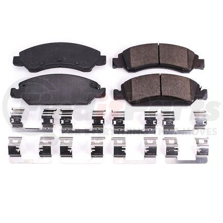 17-1367 by POWERSTOP BRAKES - Z17 EVOLUTION CERAMIC BRAKE PADS W/ HARDWARE