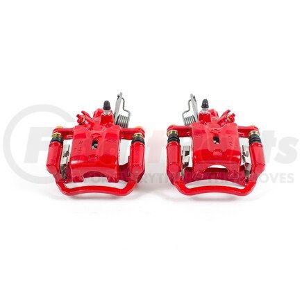 S2856 by POWERSTOP BRAKES - Red Powder Coated Calipers