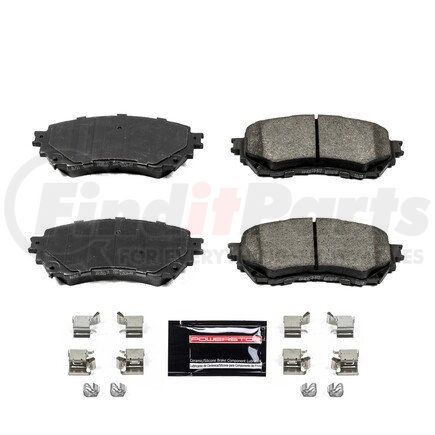 Z231711 by POWERSTOP BRAKES - Z23 EVOLUTION SPORT CARBON-FIBER BRAKE PADS W/ HARDWARE