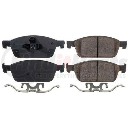 17-1645 by POWERSTOP BRAKES - Z17 EVOLUTION CERAMIC BRAKE PADS W/ HARDWARE