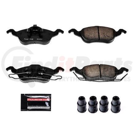 Z23816 by POWERSTOP BRAKES - Z23 EVOLUTION SPORT CARBON-FIBER BRAKE PADS W/ HARDWARE