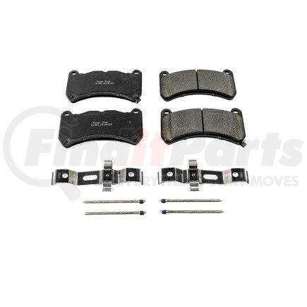 17-1365 by POWERSTOP BRAKES - Z17 EVOLUTION CERAMIC BRAKE PADS W/ HARDWARE