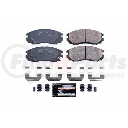 Z231104 by POWERSTOP BRAKES - Z23 EVOLUTION SPORT CARBON-FIBER BRAKE PADS W/ HARDWARE