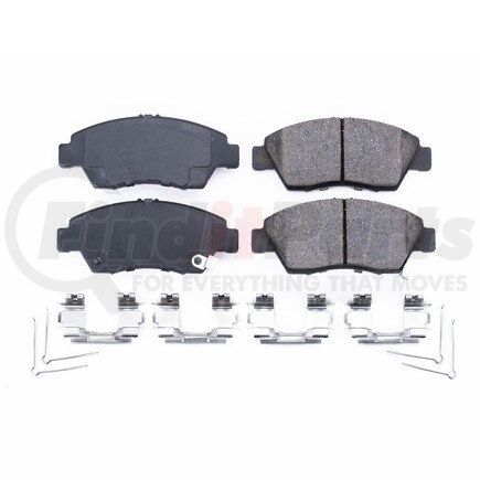 17-948 by POWERSTOP BRAKES - Z17 EVOLUTION CERAMIC BRAKE PADS W/ HARDWARE