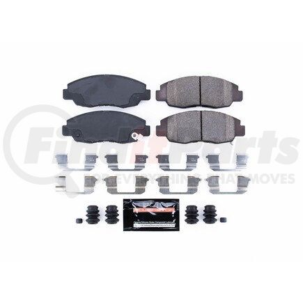 Z23465 by POWERSTOP BRAKES - Z23 EVOLUTION SPORT CARBON-FIBER BRAKE PADS W/ HARDWARE