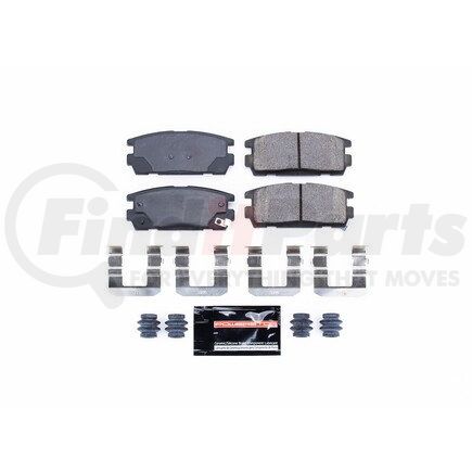 Z231275 by POWERSTOP BRAKES - Z23 EVOLUTION SPORT CARBON-FIBER BRAKE PADS W/ HARDWARE