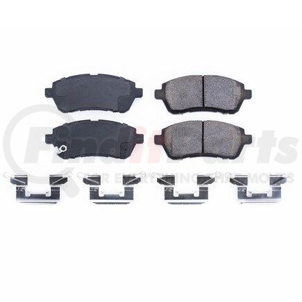 17-1454A by POWERSTOP BRAKES - Z17 EVOLUTION CERAMIC BRAKE PADS W/ HARDWARE