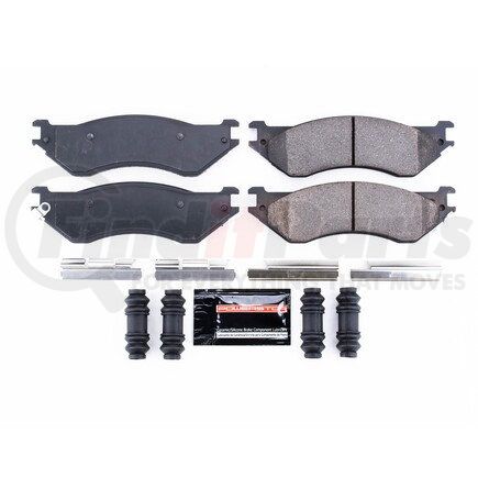 Z23702 by POWERSTOP BRAKES - Z23 EVOLUTION SPORT CARBON-FIBER BRAKE PADS W/ HARDWARE