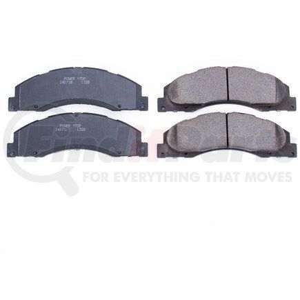 16-1328 by POWERSTOP BRAKES - Z16 EVOLUTION CERAMIC BRAKE PADS