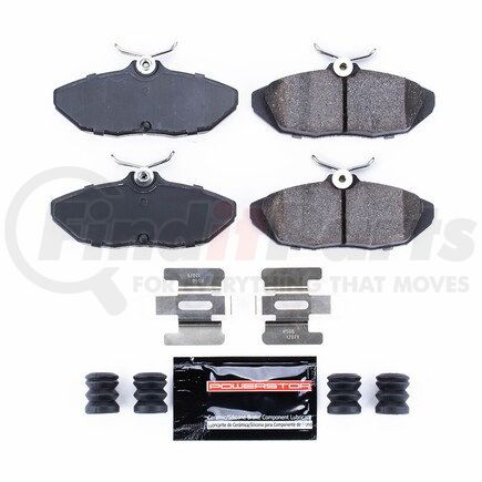 Z23599 by POWERSTOP BRAKES - Z23 EVOLUTION SPORT CARBON-FIBER BRAKE PADS W/ HARDWARE