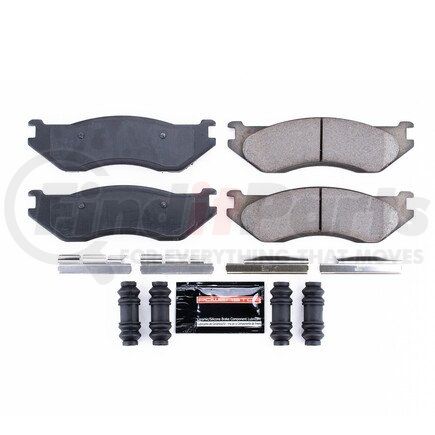 Z23-966 by POWERSTOP BRAKES - Z23 EVOLUTION SPORT CARBON-FIBER BRAKE PADS W/ HARDWARE