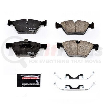 Z231065 by POWERSTOP BRAKES - Z23 EVOLUTION SPORT CARBON-FIBER BRAKE PADS W/ HARDWARE