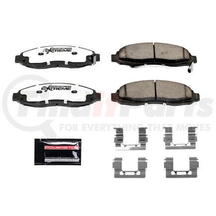 Z36962 by POWERSTOP BRAKES - Z36 TRUCK & TOW CARBON-FIBER CERAMIC BRAKE PADS W/ HARDWARE