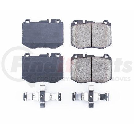 17-1796 by POWERSTOP BRAKES - Z17 EVOLUTION CERAMIC BRAKE PADS W/ HARDWARE