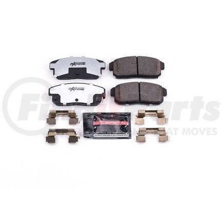 Z261008 by POWERSTOP BRAKES - Z26 STREET PERFORMANCE CARBON-FIBER CERAMIC BRAKE PADS W/ HARDWARE