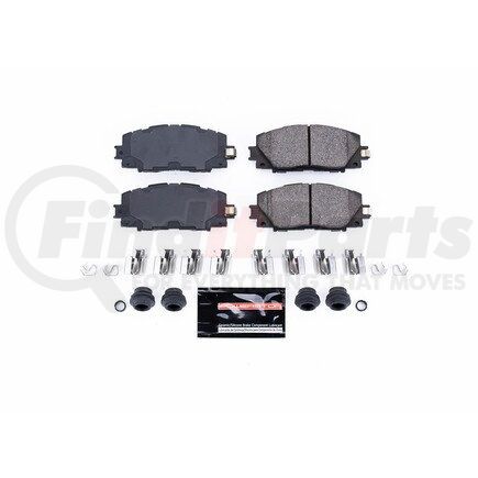 Z231184 by POWERSTOP BRAKES - Z23 EVOLUTION SPORT CARBON-FIBER BRAKE PADS W/ HARDWARE