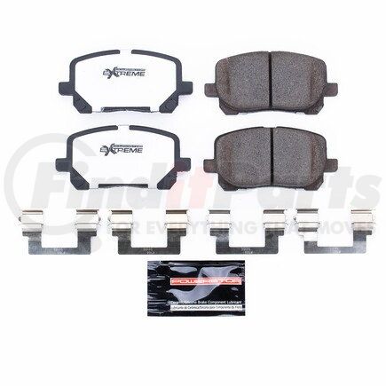 Z26923 by POWERSTOP BRAKES - Z26 STREET PERFORMANCE CARBON-FIBER CERAMIC BRAKE PADS W/ HARDWARE