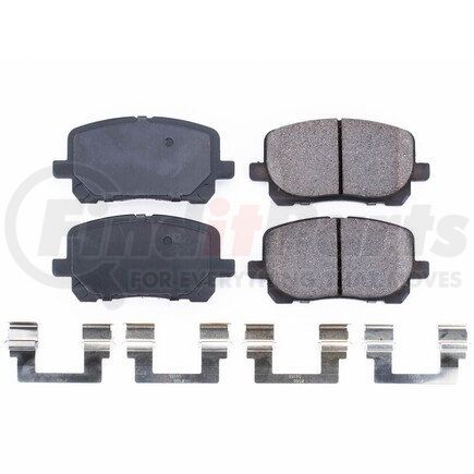 17-923 by POWERSTOP BRAKES - Z17 EVOLUTION CERAMIC BRAKE PADS W/ HARDWARE