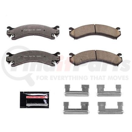 Z36-909 by POWERSTOP BRAKES - Z36 TRUCK & TOW CARBON-FIBER CERAMIC BRAKE PADS W/ HARDWARE