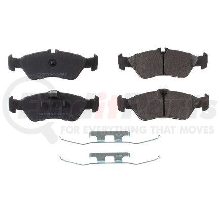 171006 by POWERSTOP BRAKES - Z17 EVOLUTION CERAMIC BRAKE PADS W/ HARDWARE