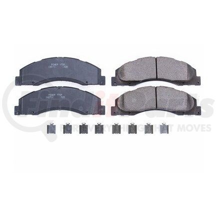 17-1328 by POWERSTOP BRAKES - Z17 EVOLUTION CERAMIC BRAKE PADS W/ HARDWARE